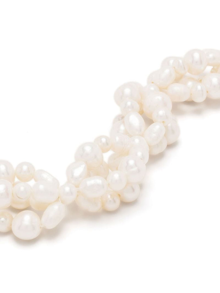 White Antique Hanging Pearl Bracelet