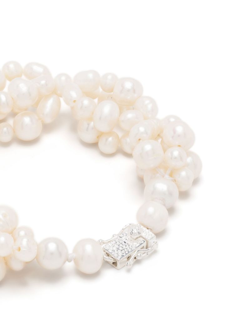 White Antique Hanging Pearl Bracelet