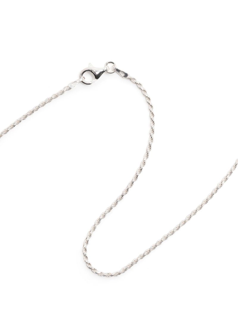 Sterling Silver Chloroplast Sapphire Necklace