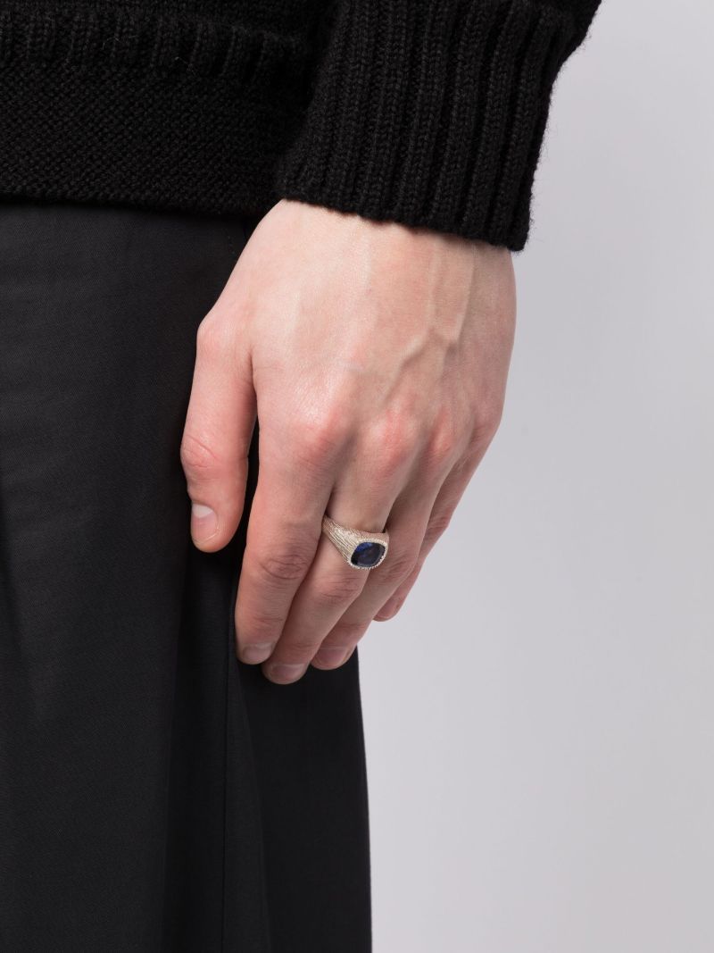Sterling Silver Natures Smile Sapphire Ring