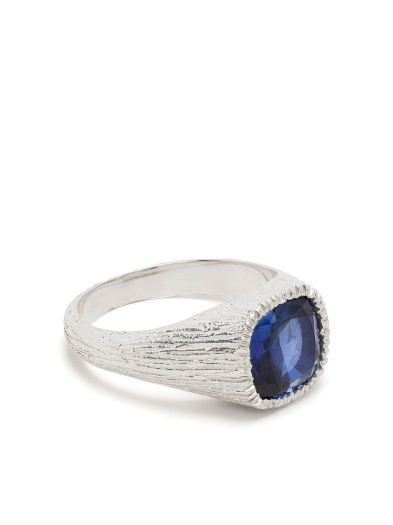 Sterling Silver Natures Smile Sapphire Ring