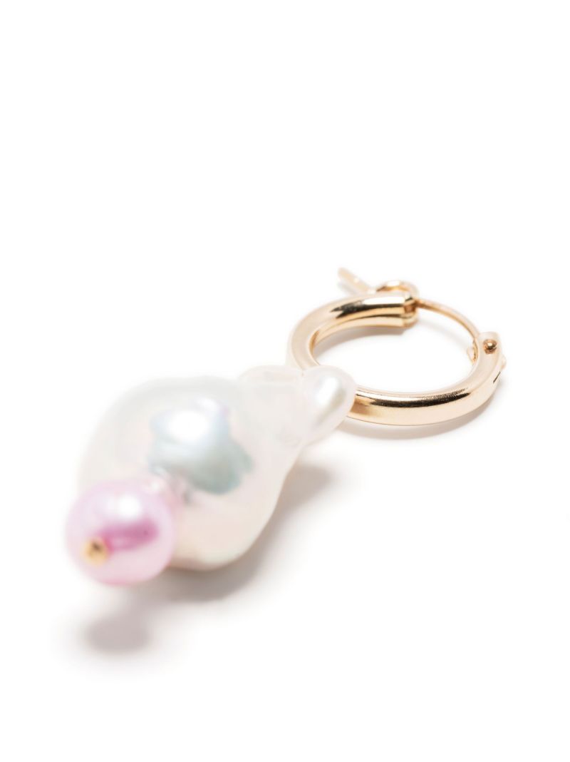 Gold-tone Pearl Drop Earring