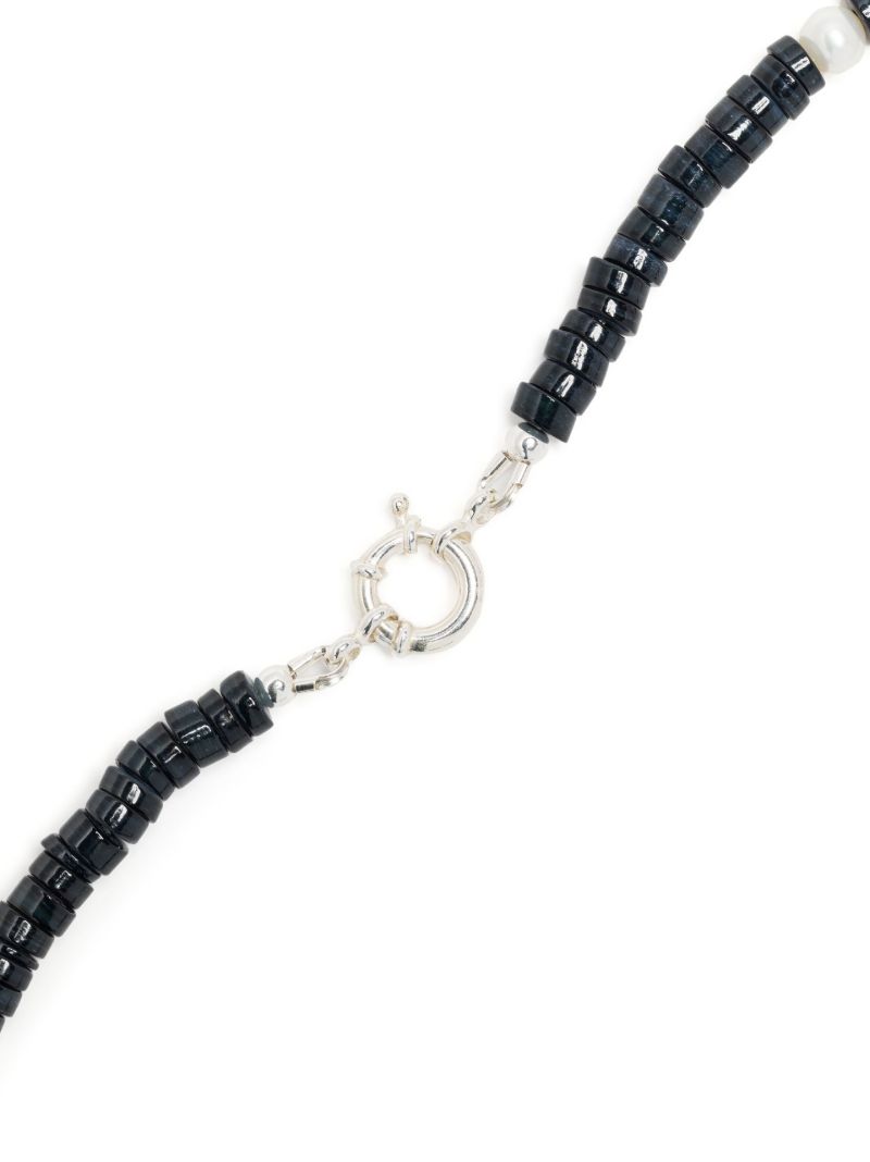 Sterling Silver Pearl Beaded Necklace