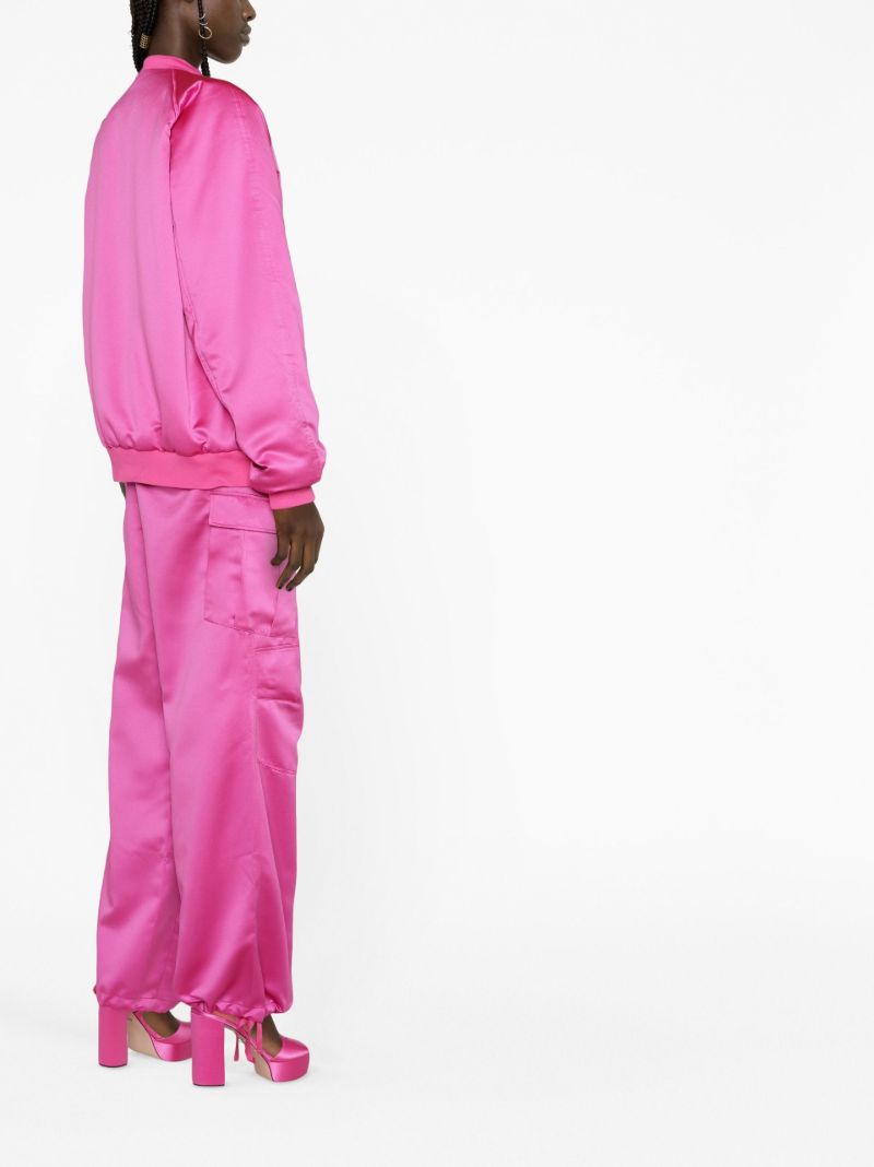 Pink Lupe Bomber Jacket
