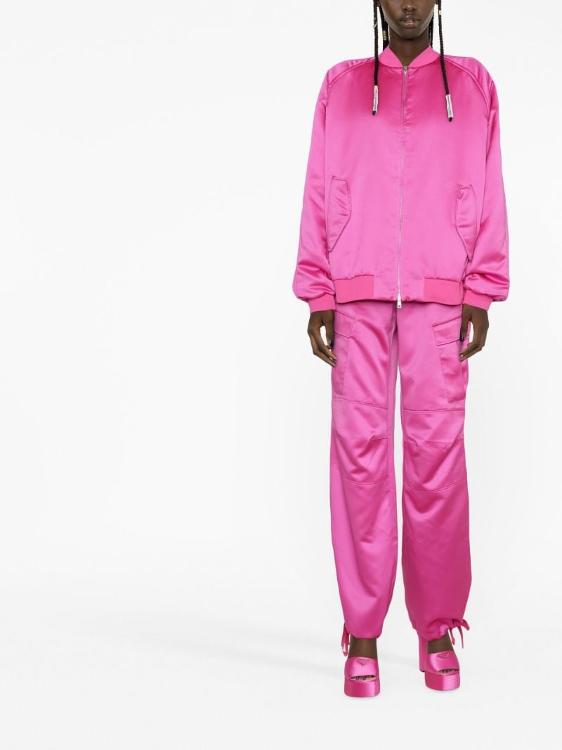 Pink Lupe Bomber Jacket