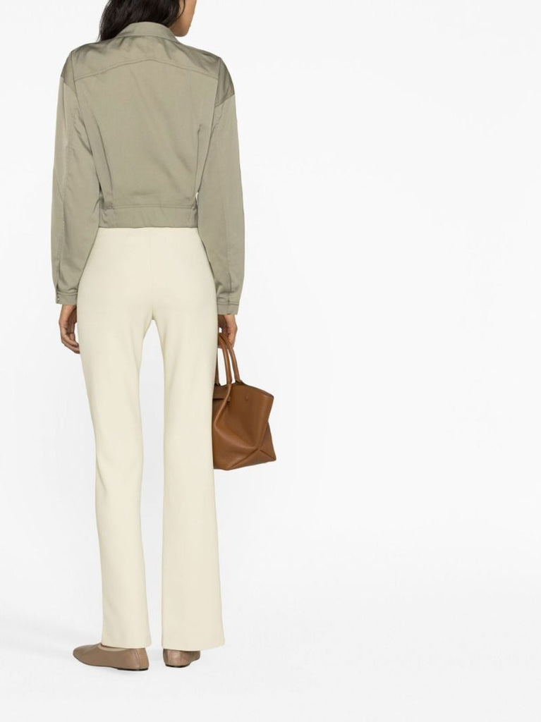 Green Zip-up Cropped Jacket