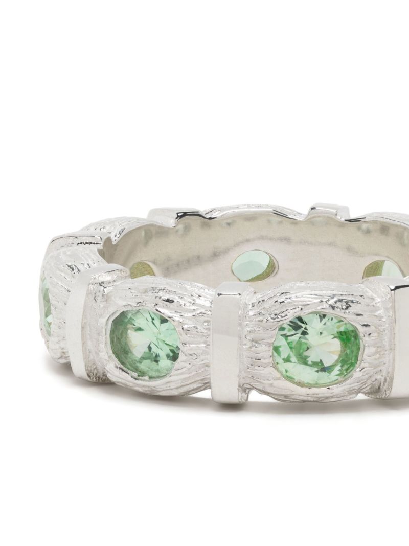 Sterling Silver Window Box Eternity Ring
