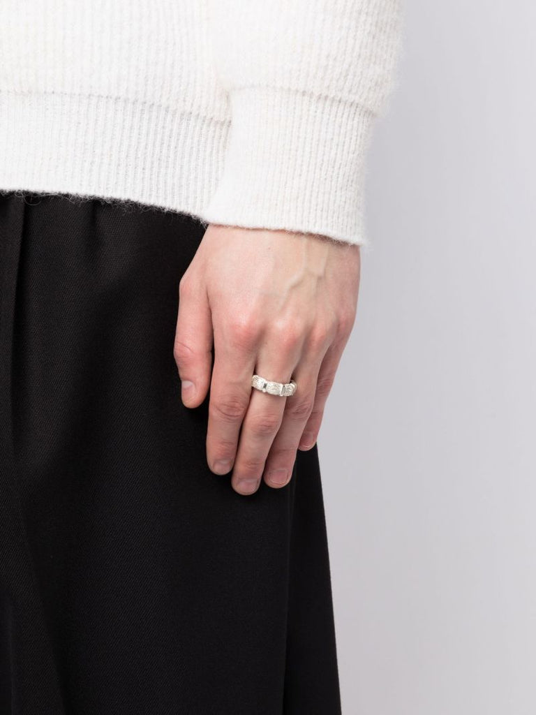 Sterling Silver Window Box Ring
