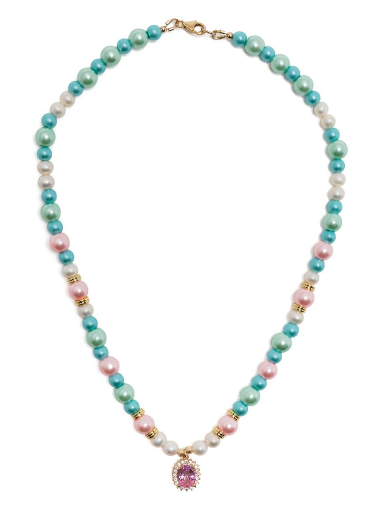 Multicolour Beaded Pearl Necklace