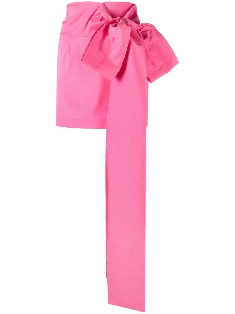 Pink Bernard Bow Detail Mini Skirt