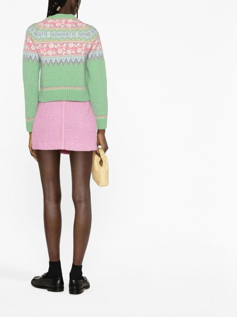 Green Fair Isle Wool Sweater