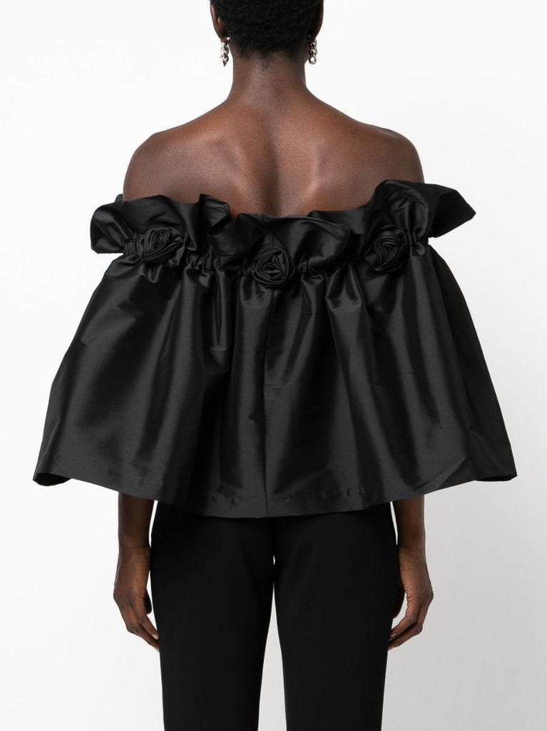 Black Tilly Off-the-shoulder Top