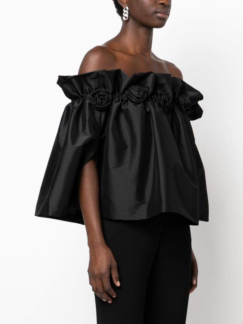 Black Tilly Off-the-shoulder Top