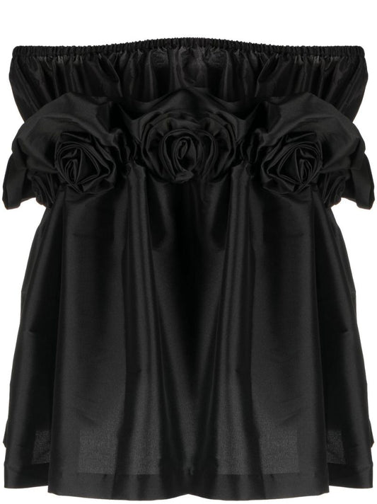 Black Tilly Off-the-shoulder Top