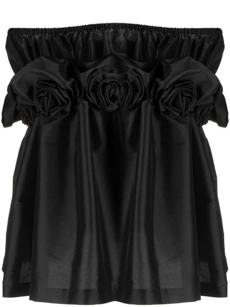 Black Tilly Off-the-shoulder Top
