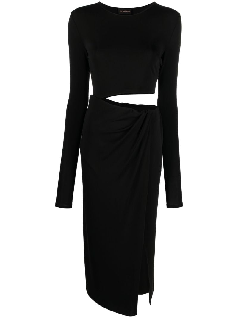 Black Gia Cut-out Midi Dress