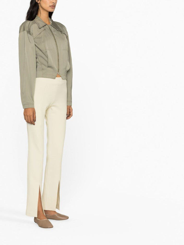 Neutral Slit Detail Slim Fit Trousers