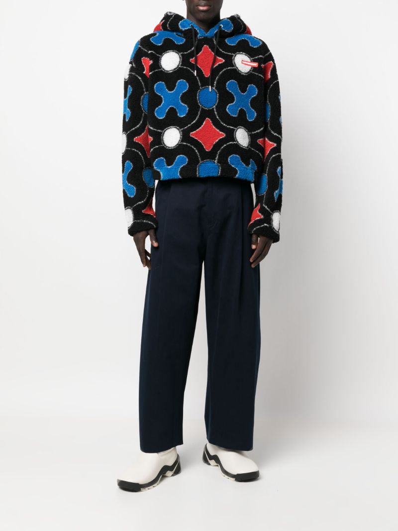 Blue Acuna Cotton Wide-leg Trousers