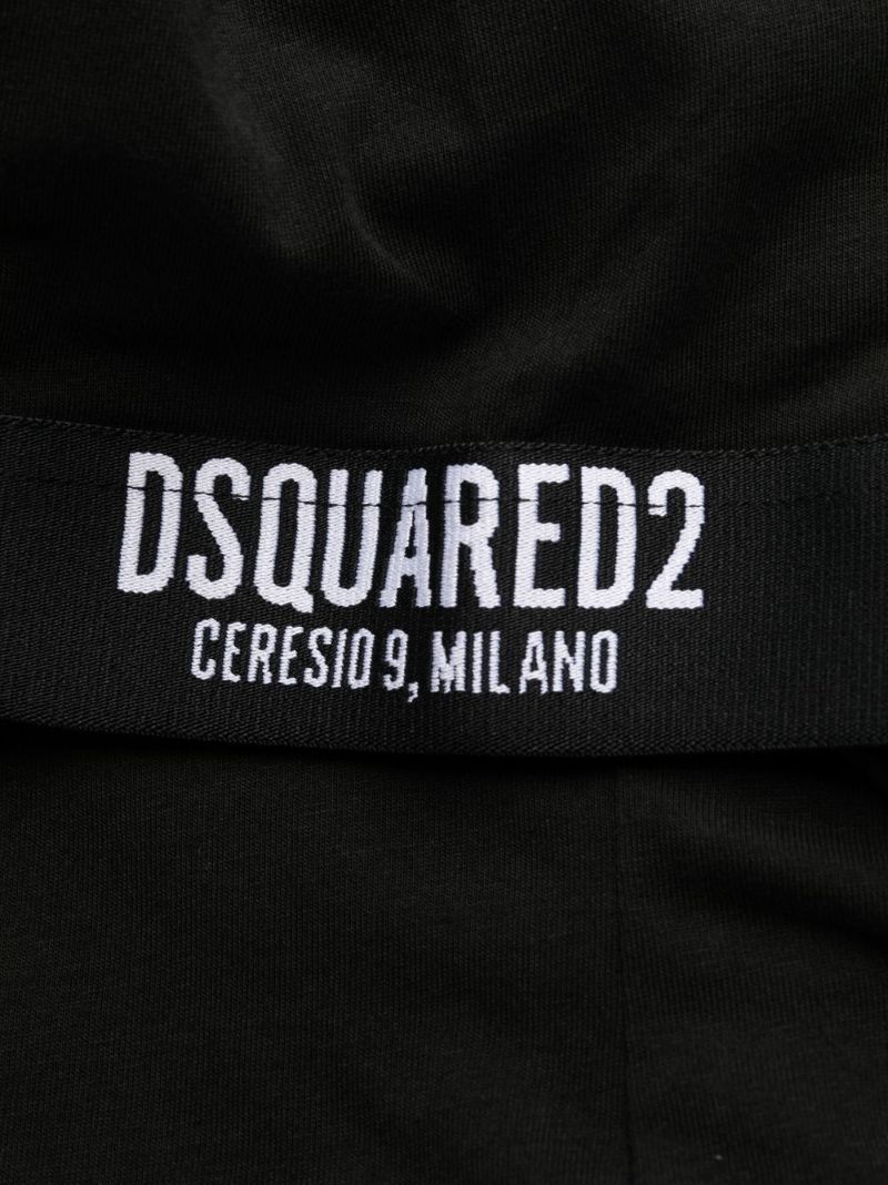 Black Logo Print Cotton T-shirt