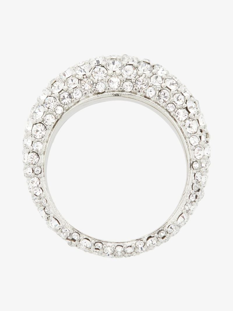 Silver-tone Cameron Crystal Ring