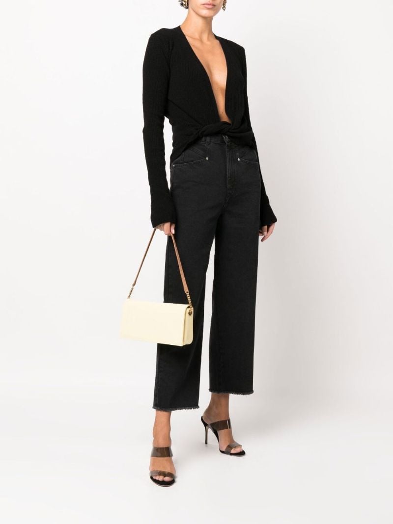 Yellow Le Monogramme 99 Leather Shoulder Bag