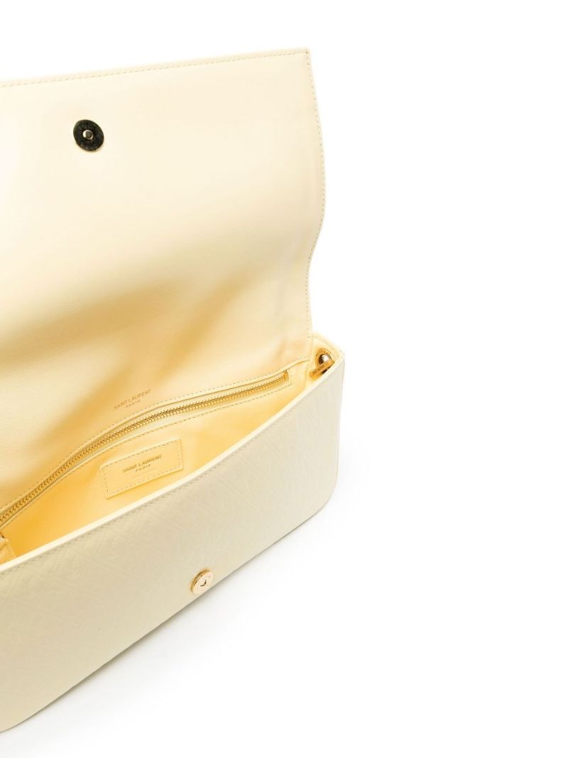 Yellow Le Monogramme 99 Leather Shoulder Bag