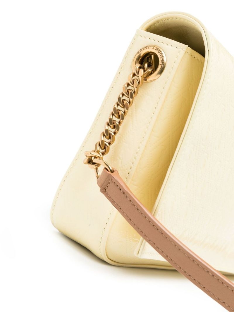 Yellow Le Monogramme 99 Leather Shoulder Bag