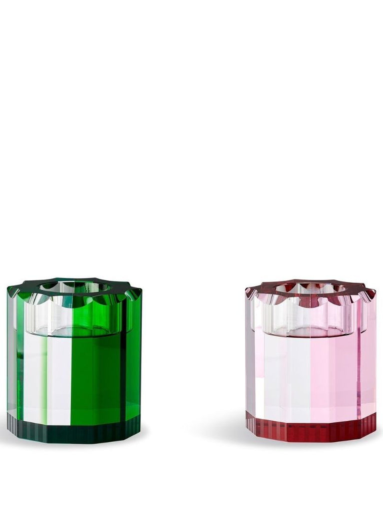 Green Lincoln Tealight Holders Set