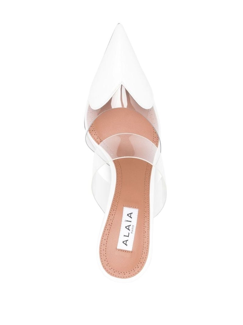 White CÃ_x0085_â_x0080__x009c_ur 110 Leather Mules