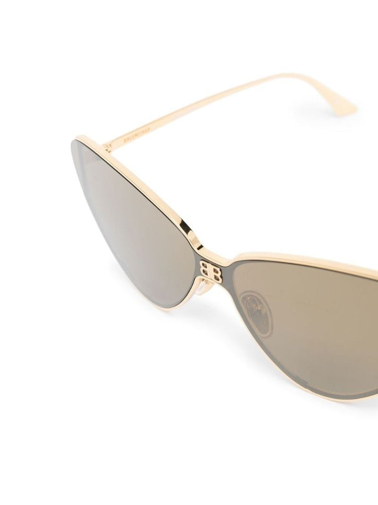 Gold Shield Cat-eye Sunglasses