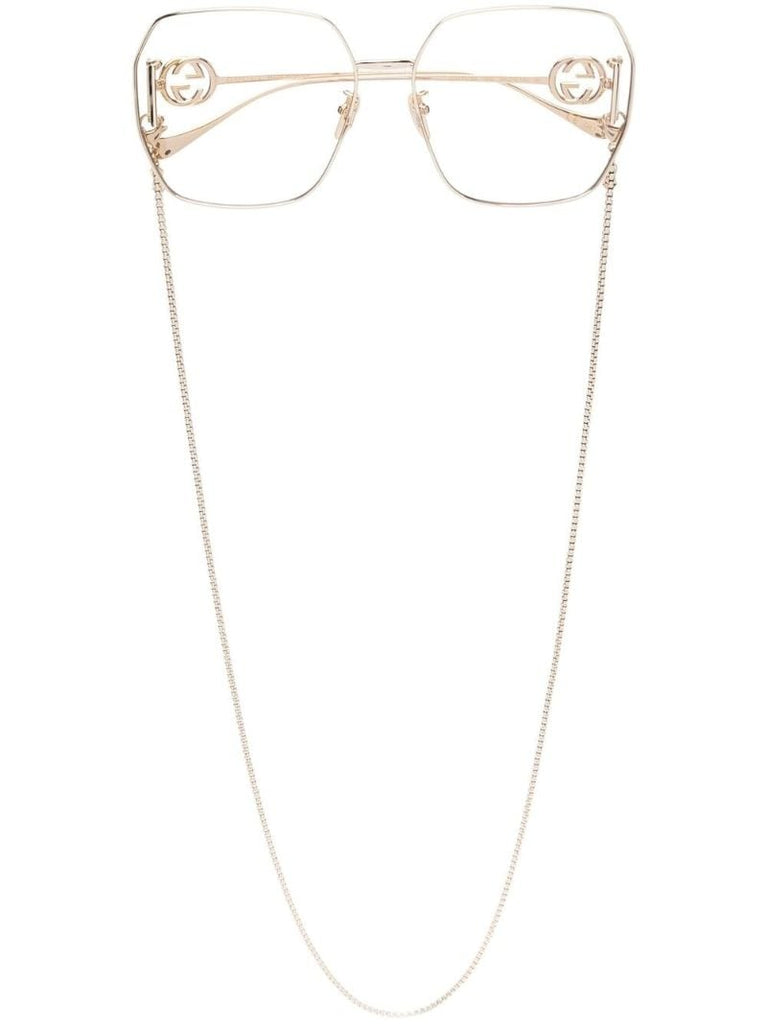 Gold-tone Neck-chain Glasses
