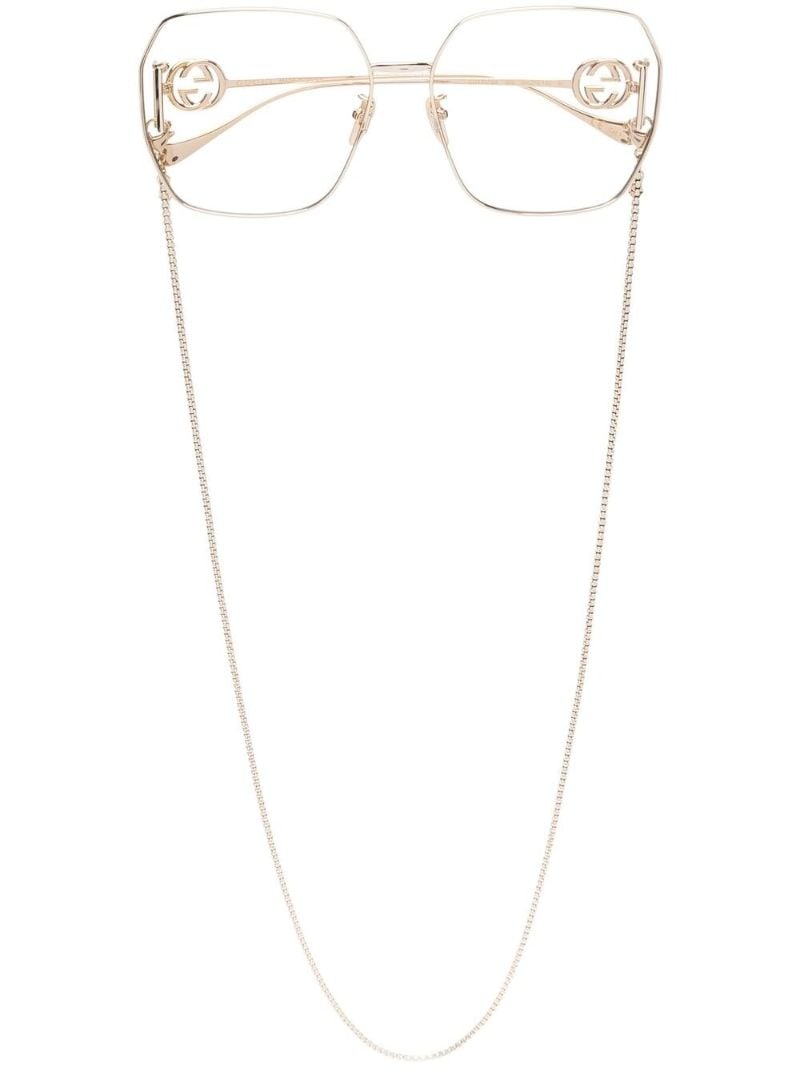 Gold-tone Neck-chain Glasses