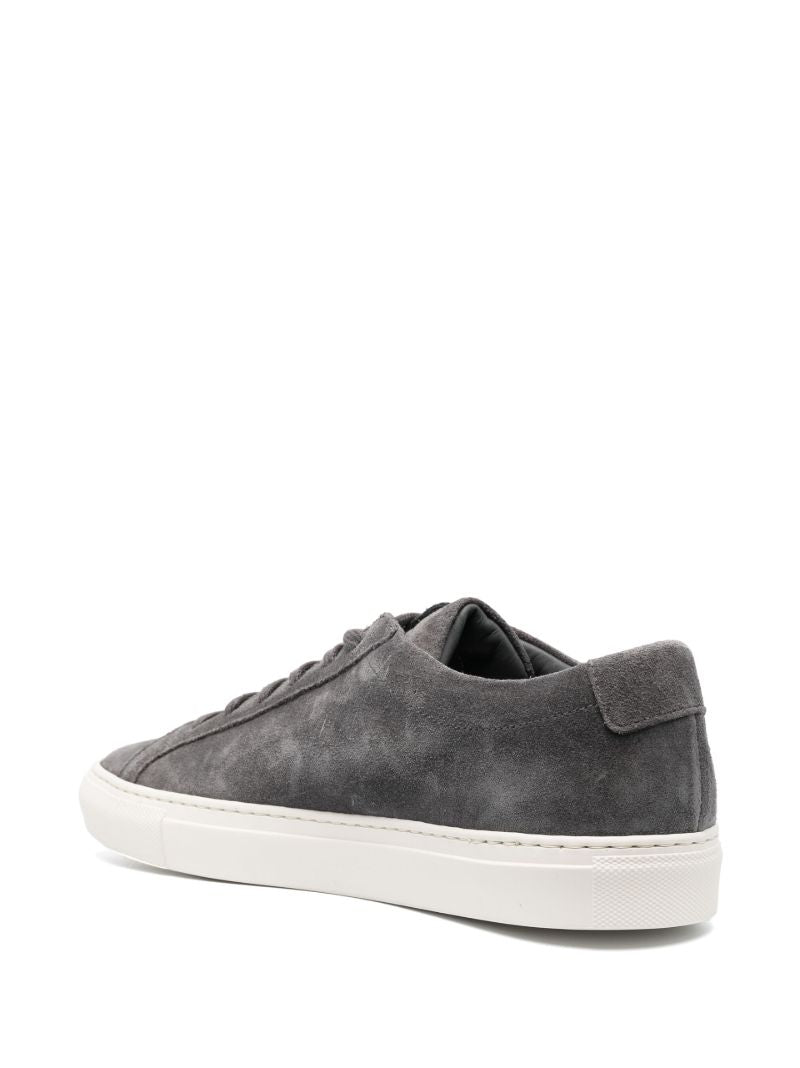 Grey Achilles Low Top Suede Sneakers