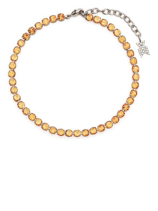 Silver-tone Crystal Tennis Bracelet