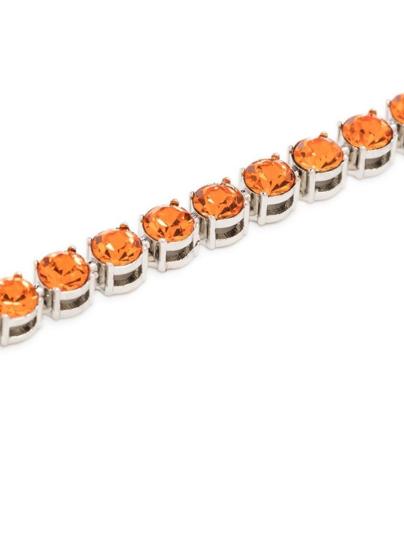 Silver-tone Crystal Tennis Bracelet