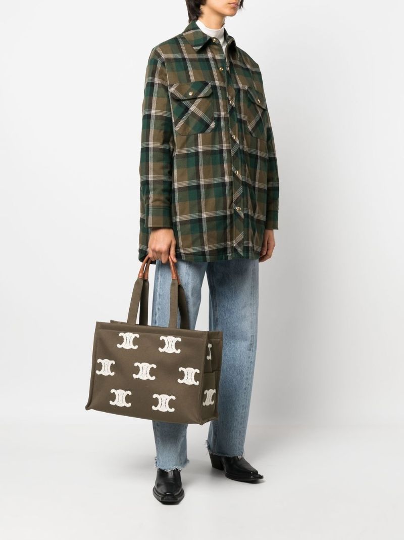 Green Cabas Large Tote Bag