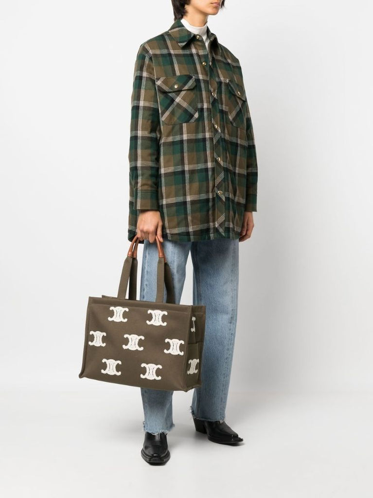 Green Cabas Large Tote Bag