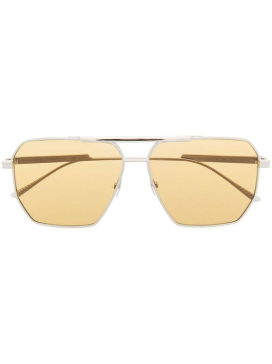Silver-tone Pilot-style Sunglasses