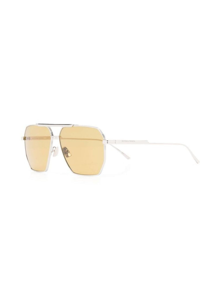 Silver-tone Pilot-style Sunglasses