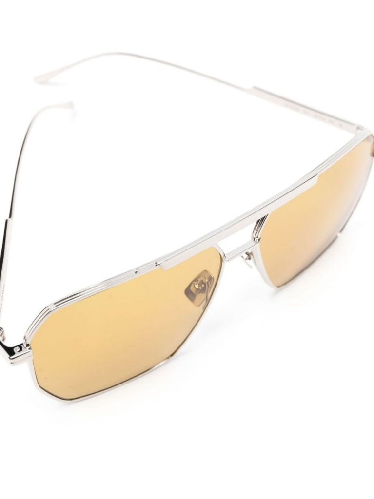 Silver-tone Pilot-style Sunglasses
