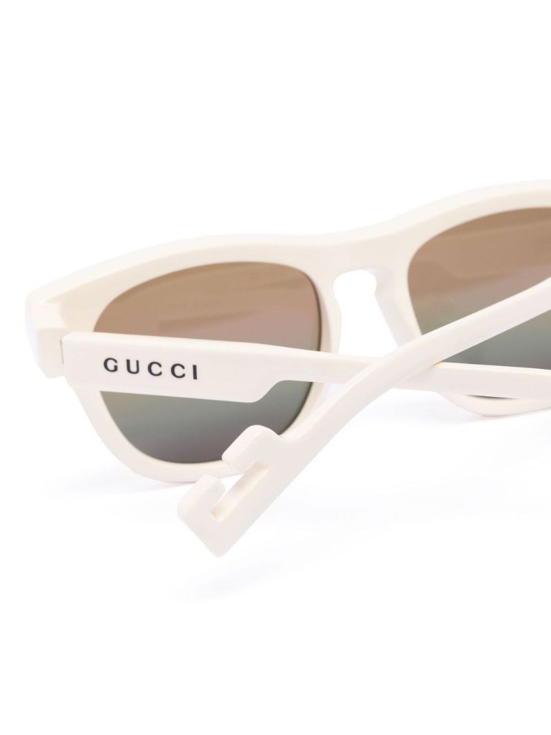Neutral Mountain Square Sunglasses