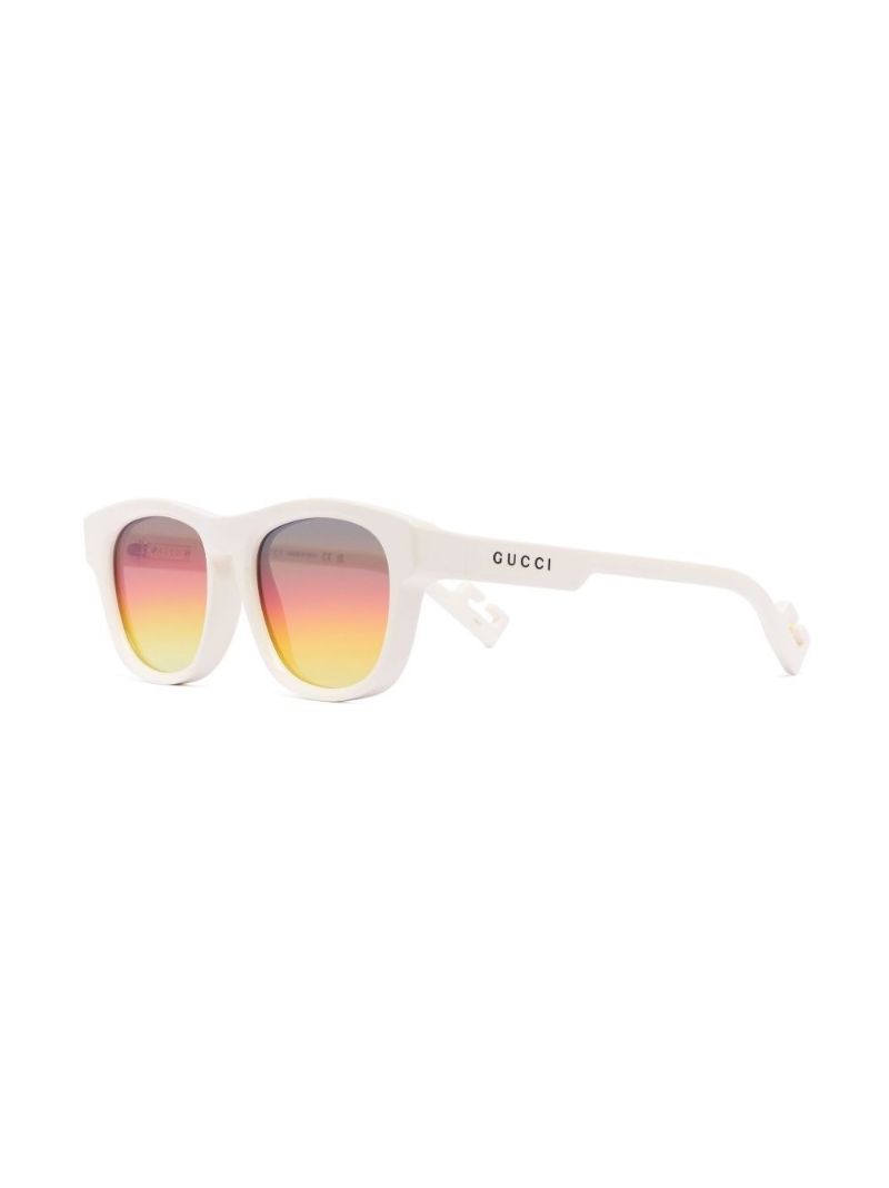 Neutral Mountain Square Sunglasses