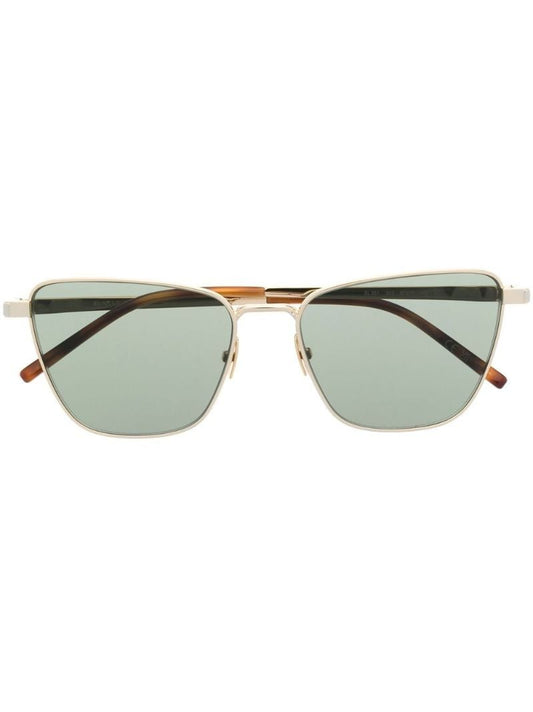 Gold-tone Square Frame Sunglasses