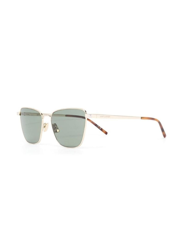 Gold-tone Square Frame Sunglasses