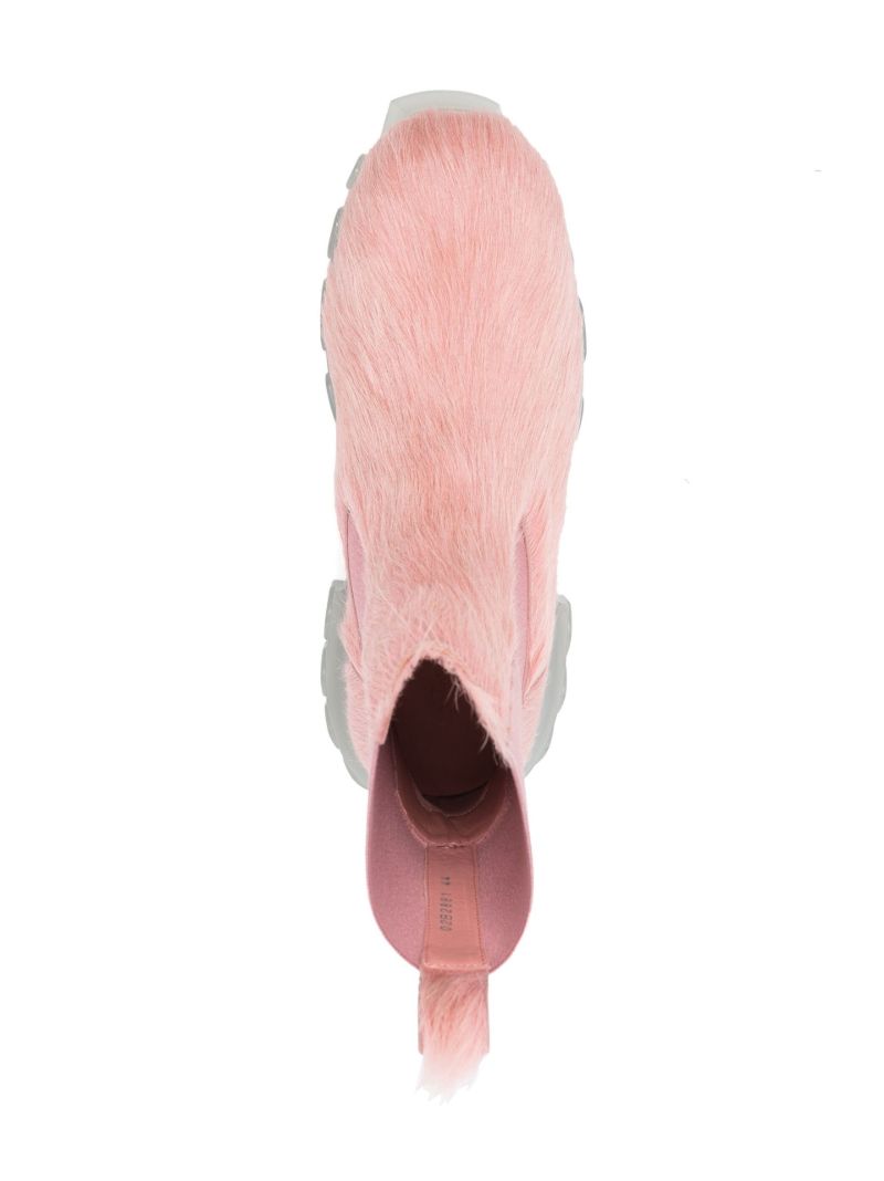 Pink Beatle Bozo Tractor Leather Chelsea Boots