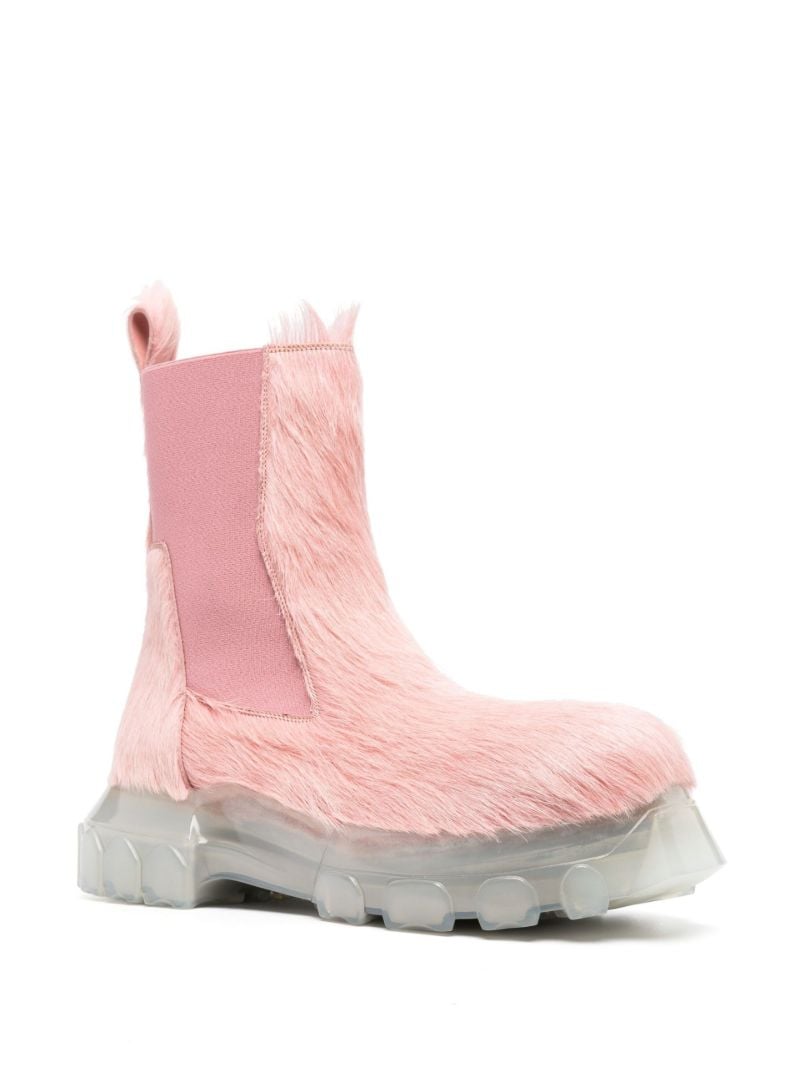 Pink Beatle Bozo Tractor Leather Chelsea Boots