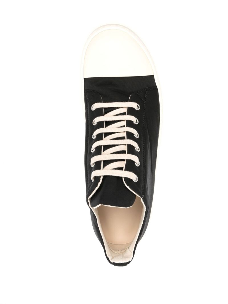 Black Mid-height Canvas Sneakers