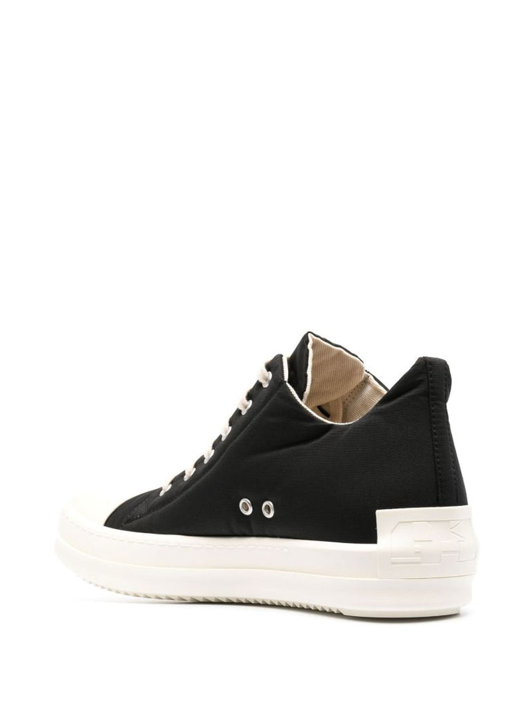 Black Mid-height Canvas Sneakers