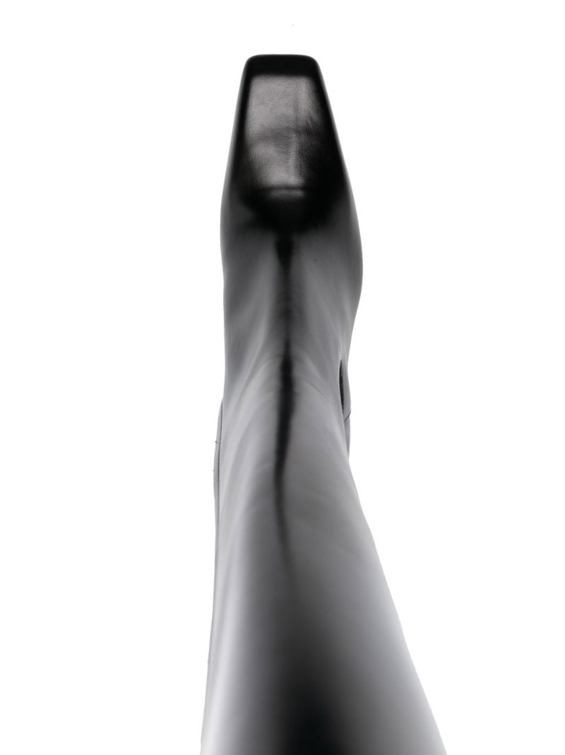Black Stivale 95 Knee-high Leather Boots