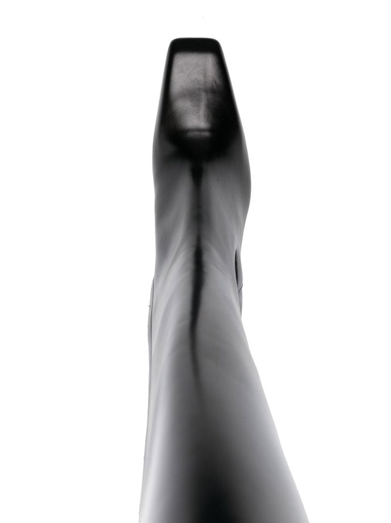 Black Stivale 95 Knee-high Leather Boots